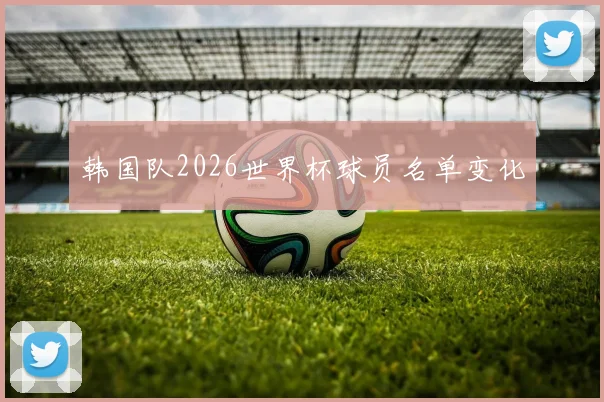 韩国队2026世界杯球员名单变化